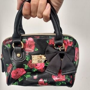 🕶️🌹Betsey Johnson Mini Bag Roses Floral Goth Cute Spooky Whimsigoth Halloween